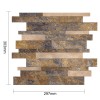 Oppio Taupe Natuursteen Wildverband - Zelfklevend Mozaiek 303x298x4mm
