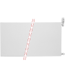 40x260 cm Type 22 - 4186 Watt - ECA Paneelradiator Compact 8 vlakke voorzijde - Wit (Ral 9016)