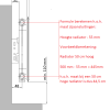 50x100 cm Type 11 - 1009 Watt - ECA Paneelradiator Compact 8 geribbelde voorzijde - Mat Zwart (Ral 9005)