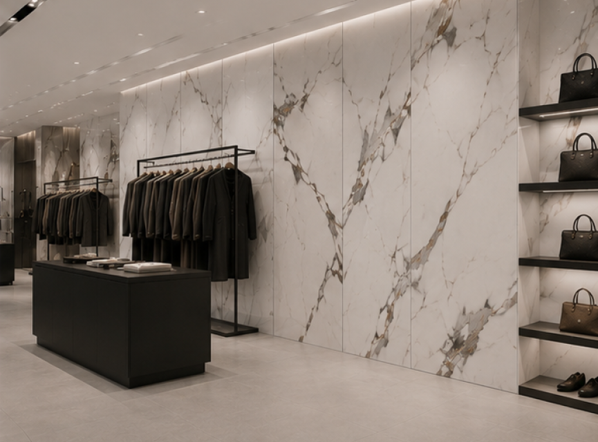 Oppio €49 PER PANEEL - PVC Wandpaneel Calacatta Gold Hoogglans - 120x280x0,3 cm