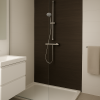 Oppio 120x280x0.8 cm - Houten Wandpaneel GRAPHITE GRAIN - MES EN GROEF