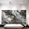 Oppio €69 PER PANEEL - PVC Wandpaneel Grijs Steen Marmerlook Hoogglans - 120x280x0,3 cm