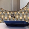 Oppio Koper XL Taupe Grijs HEXAGON - Zelfklevend Mozaiek 29.2x25.4x4mm