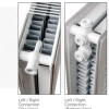 60x160 cm Type 22 - 3503 Watt - Oppio Paneelradiator Compact 6 vlakke voorzijde - Mat Zwart (Ral 9005)