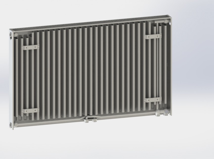 60x120 cm Type 11 - 1409 Watt - ECA Paneelradiator Compact 8 vlakke voorzijde - Wit (Ral 9016)