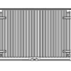 50x100 cm Type 11 - 1009 Watt - ECA Paneelradiator Compact 8 geribbelde voorzijde - Mat Zwart (Ral 9005)