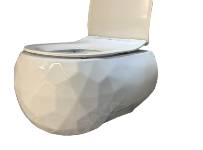 Oppio Diamond White Wandcloset – Glans Wit – Rimfree – Met Bidet-functie