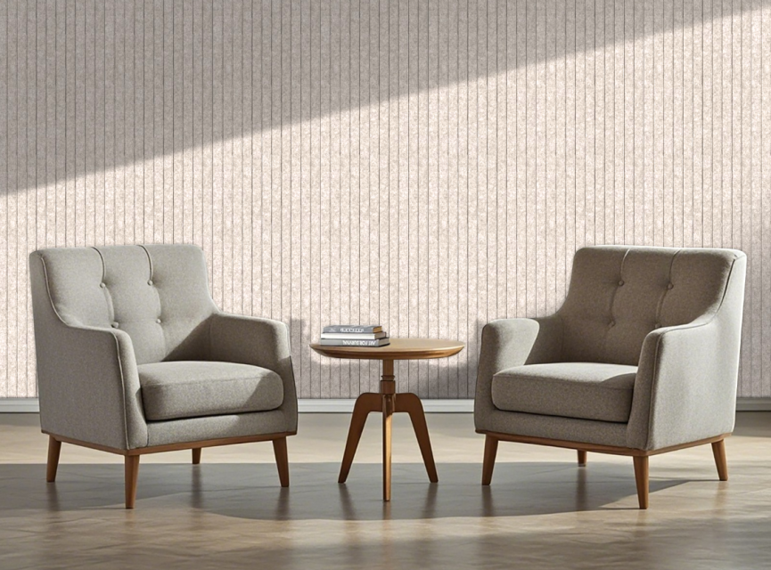 OPPIO Viltpaneel Beige JAPANDI - 60x280 cm - Brandvertragend & Geluiddempend