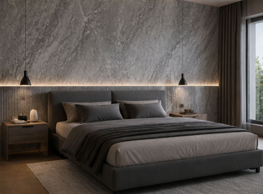 Oppio €57 PER PANEEL - 120x280x0,3 cm - PVC Wandpaneel Essenza - Hoogglans
