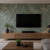 Oppio €69 PER PANEEL - 120x280x0,3 cm - PVC Wandpaneel ONYX Green - Hoogglans