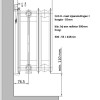 60x180 cm Type 33 - 5728 Watt - ECA Paneelradiator Compact 8 gegroefde voorzijde - Wit (Ral 9016)