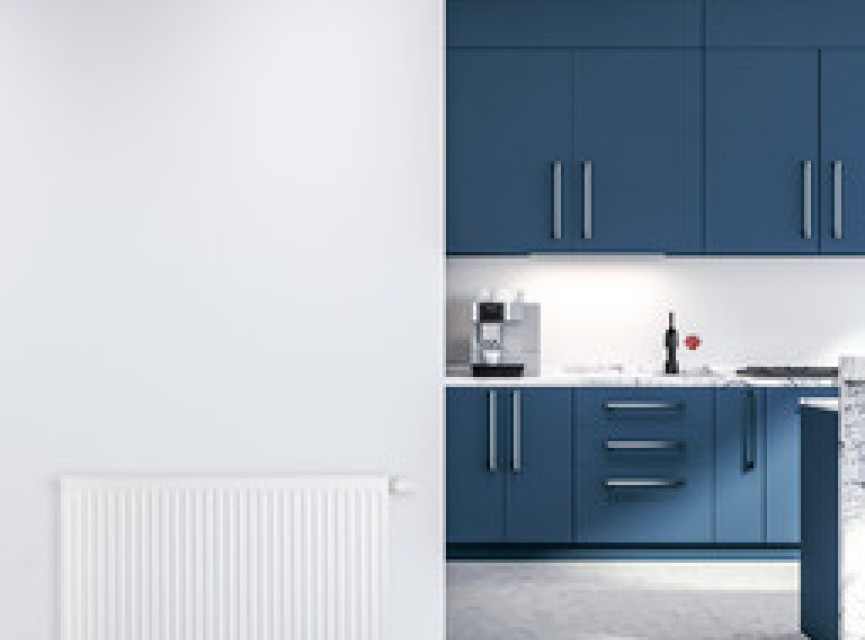 40x140 cm Type 22 - 2258 Watt - Oppio Paneelradiator Compact 6 geribbelde voorzijde - Wit (Ral 9016)