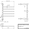 60x45 cm - Push & Pull elektrische handdoekradiator  Wit  (Ral 9016) - Dry Heating