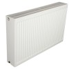 60x80 cm Type 33 - 2546 Watt - ECA Paneelradiator Compact 8 geribbelde voorzijde - Wit (Ral 9016)