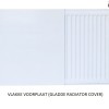 30x220 cm - Radiator Cover Flat (Vlakke voorplat) - Wit (RAL 9016)