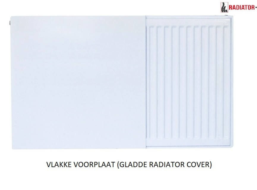 30x220 cm - Radiator Cover Flat (Vlakke voorplat) - Wit (RAL 9016)